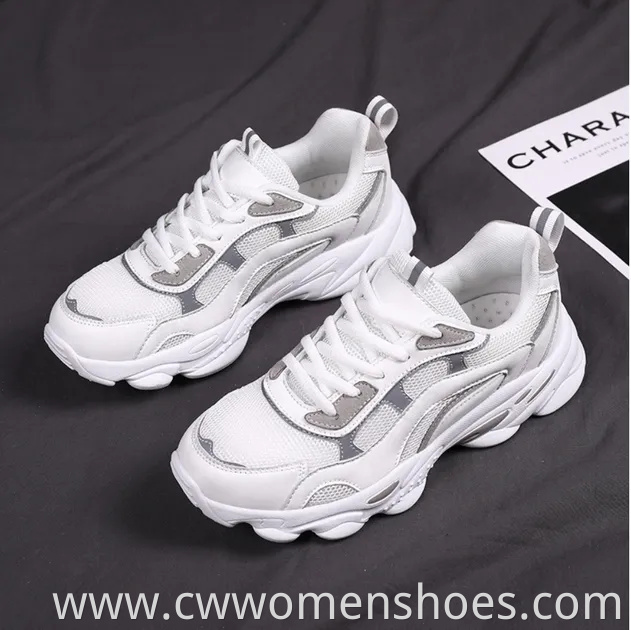 Thick-Soled Women's Shoes Footwear Sport Breathable Running Shoes